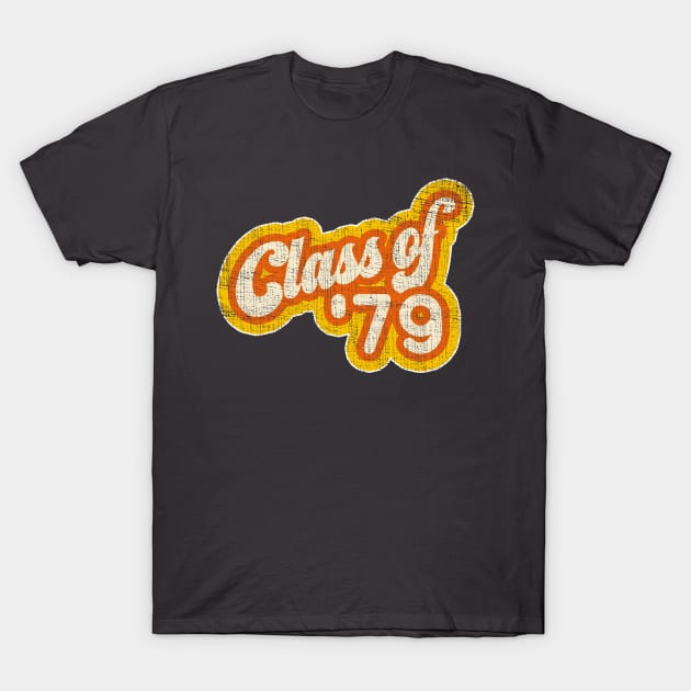 Retro Seventies High School - 1970s  Vintage Class of 1979 - Graduation Year T-Shirt by Webdango